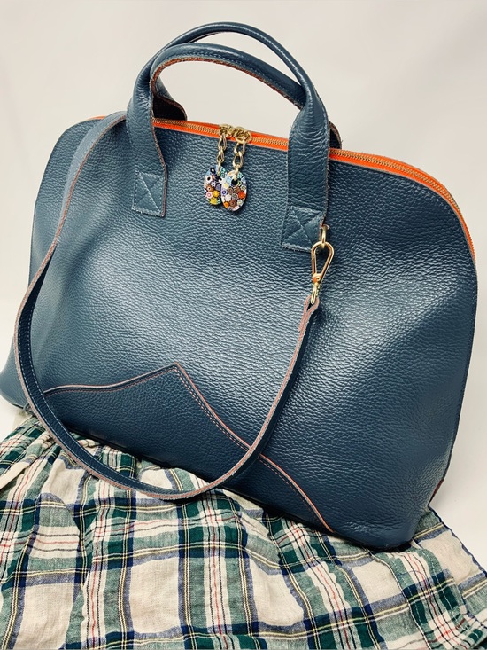 Terrida Handbags - Terrida Made in Italy Genuine Leather Top-Handle Satchel with Detachable Strap